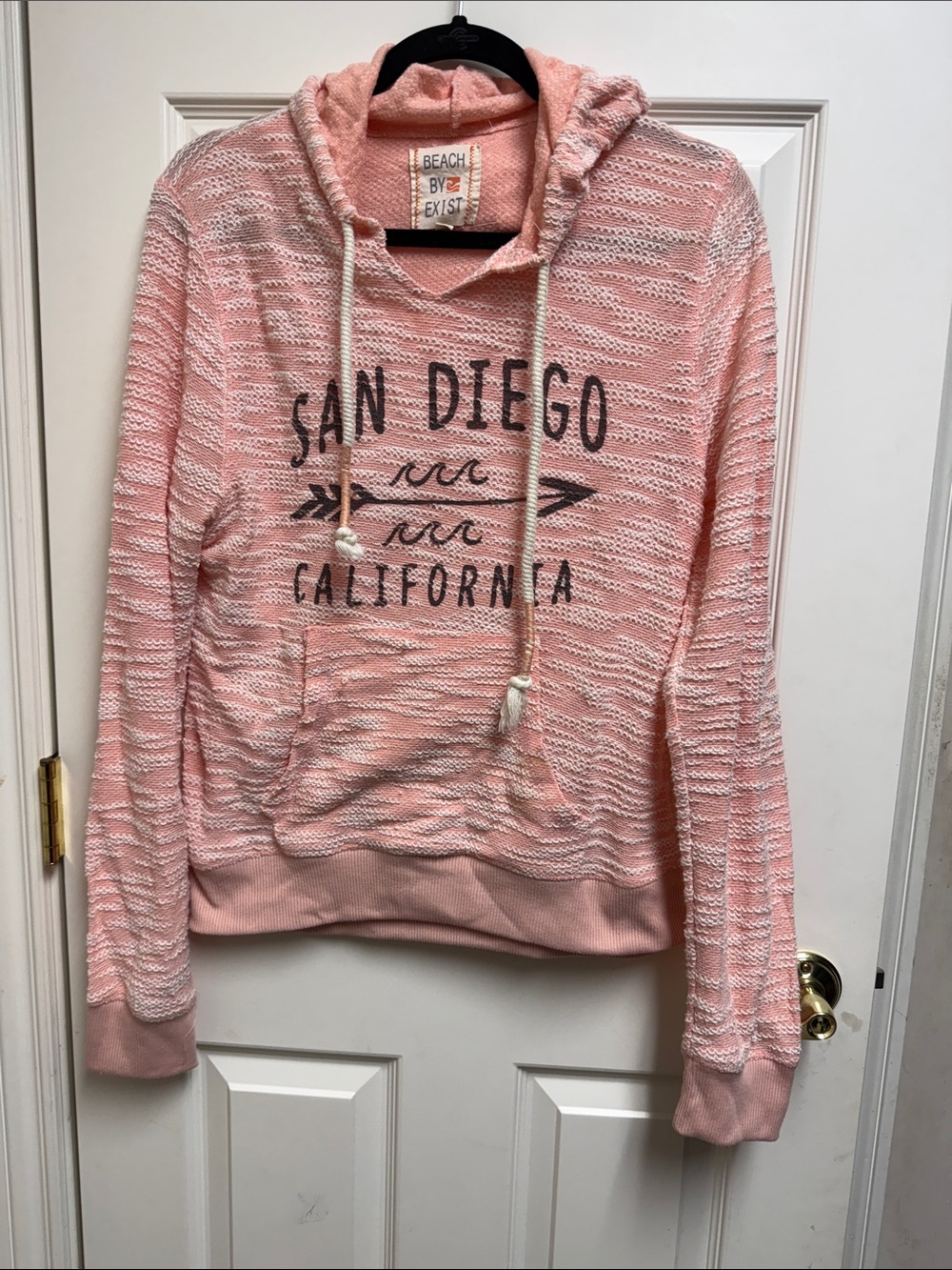 Beach By Exist Pink San Diego California Hoodie